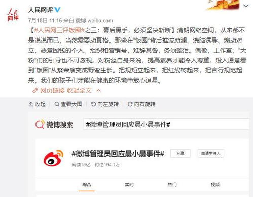 人民網三評“晨小晨事件” 網絡空間激濁揚清刻不容緩